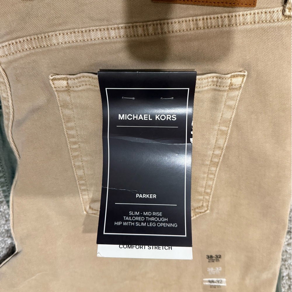 Lot of 5 - Michael Kors Tan Men's Pants + IZOD Pants + 7 For All Mankind